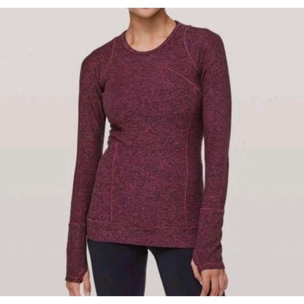 Lululemon Cypress Kiss Long Sleeve Pullover Base Layer Sz 10 Outdoor Gym Hiking
